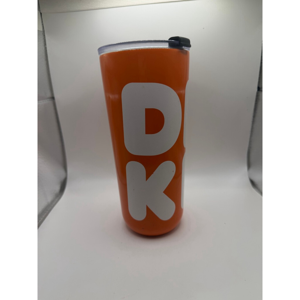 Dunkin' Orange & White Stainless Steel Sipper One Size
